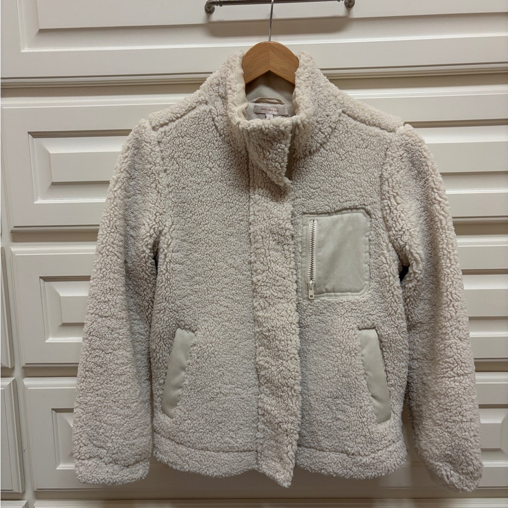 Skies Are Blue Cream Women’s  Fleece Jacket
